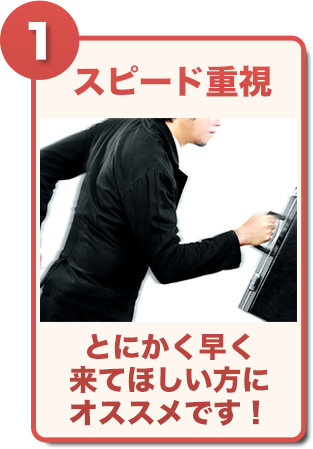 スピード重視