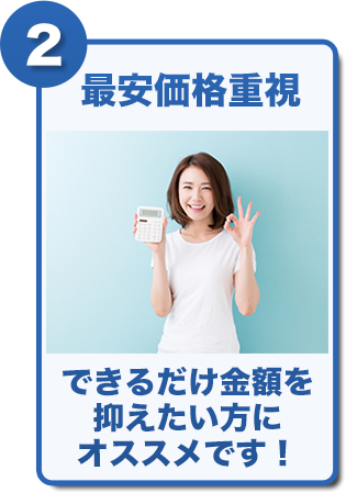 最安価格重視